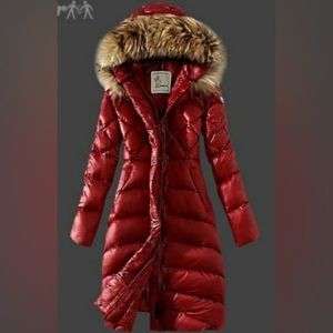 Michael Kors Long Red Winter Coat. Women’s XS